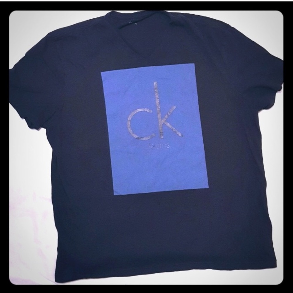 Black and blue Calvin Klein v neck